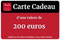 CARTE CADEAU 200 € SÉJOURS 2024