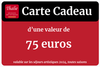 CARTE CADEAU 75 € SÉJOURS 2024